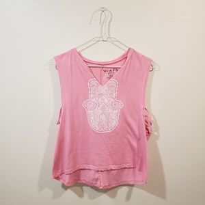 Youth Boho Light Pink Tank Top